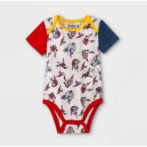 NWT Marvel Superheroes Baby Bodysuit Size 6-9 Months